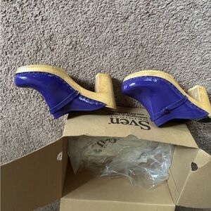 Rouge Helium Women's Purple Mules by Sven made in Sweden